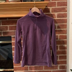 Purple Fleece Columbia Half ZIP